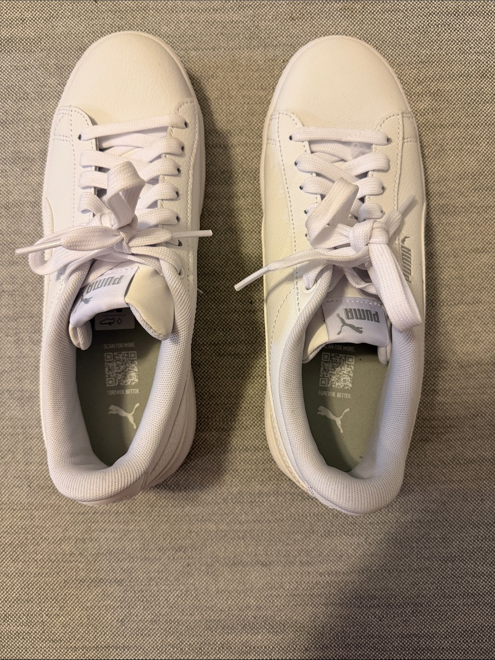 Puma Women’s White Low-Top Lace-Up Sneakers